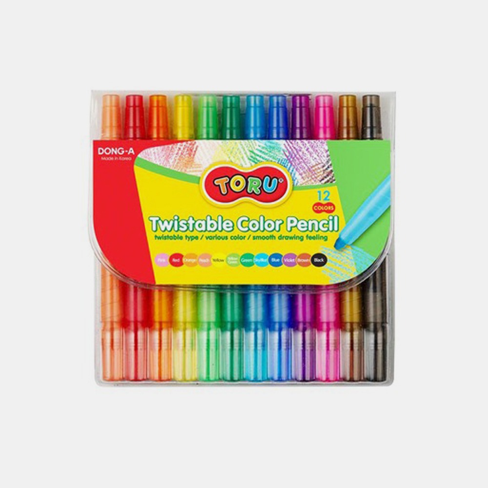 동아 토루 트위스터블 색연필 12색샤프식 색연필